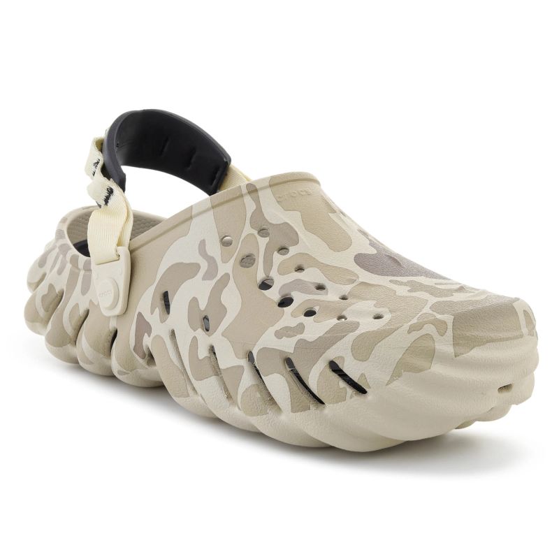Crocs Echo Duck Camo Clog Bone/Black