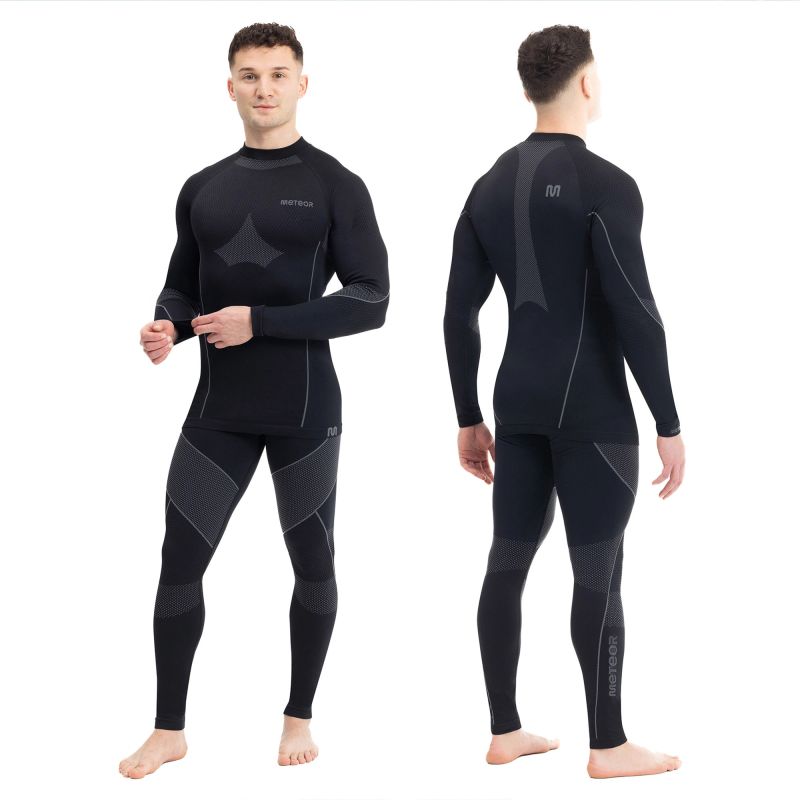 Meteor thermal underwear XL/XXLblack fekete férfi termoaktív ruha 16688