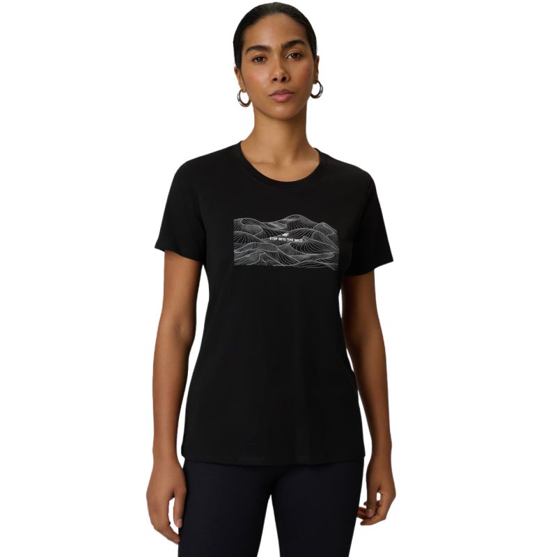 4F Women's T-shirt F2785 deep 20S fekete ruházat 4FWSS26TTSHF278520S