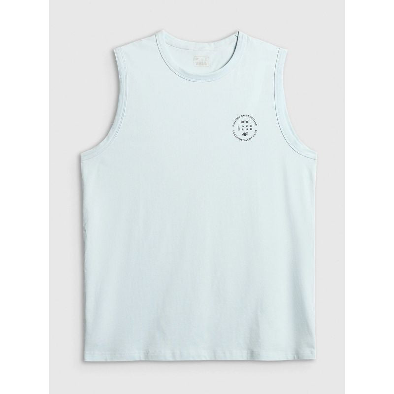 4F Men's sleeveless relaxed smooth t-shirt póló