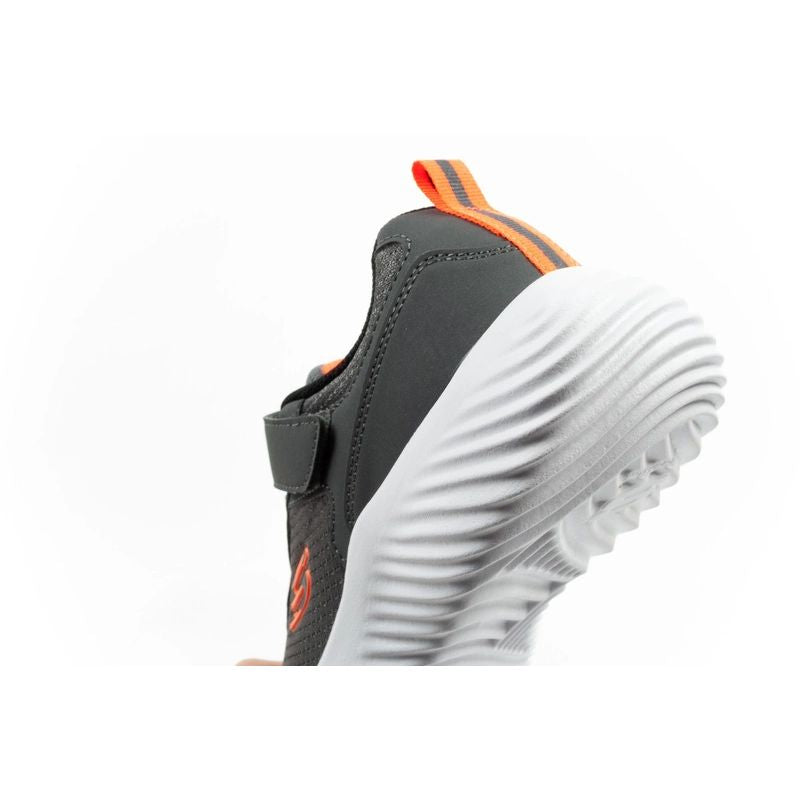 Skechers Bounder children's sports with Velcro, lightweight, fashionable gray szürke utcai cipő