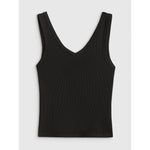 Women's slim ribbed knit top 4F