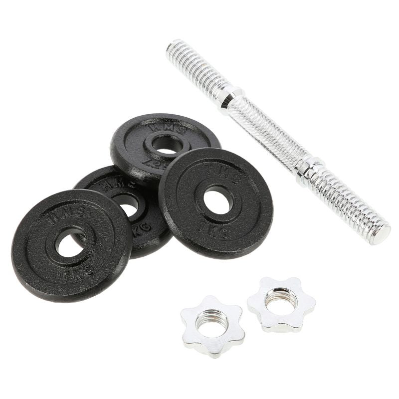HMS Threaded dumbbell SG01 7 kg fekete edzőfelszerelés 17-59-123
