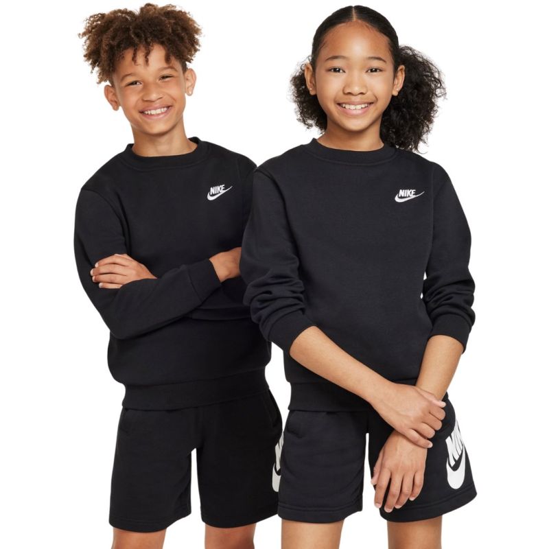 Nike Sportswear Club Fleece Kids' Sweatshirt 010 fekete pulóver 159632M