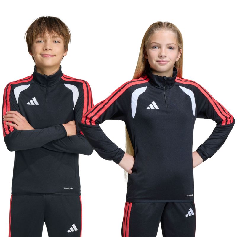 adidas Tiro 26 League Training Top for kids, black, white, and red, JY7159 104cm pulóver