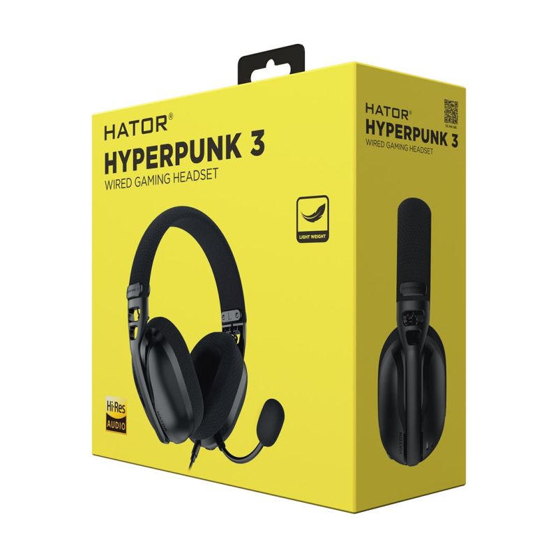 HATOR Hyperpunk 3 Wired In-Ear Gaming Headset Black