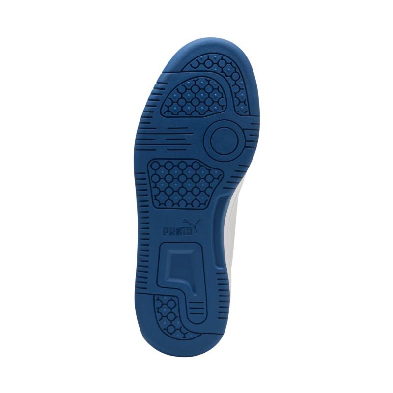 Puma Rebound V6 Lo Mid kids' shoes white and blue 393833 28 Cipő