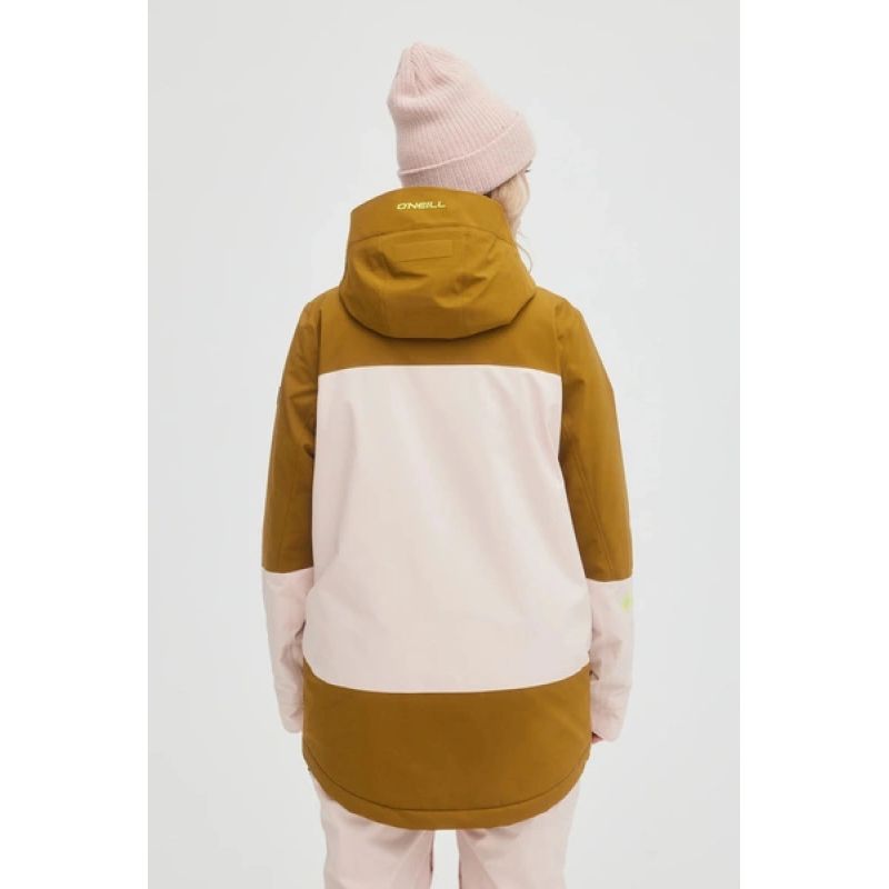 O'Neill women's winter sports snowboard ski GTX RECCO pink brown rózsaszín dzseki