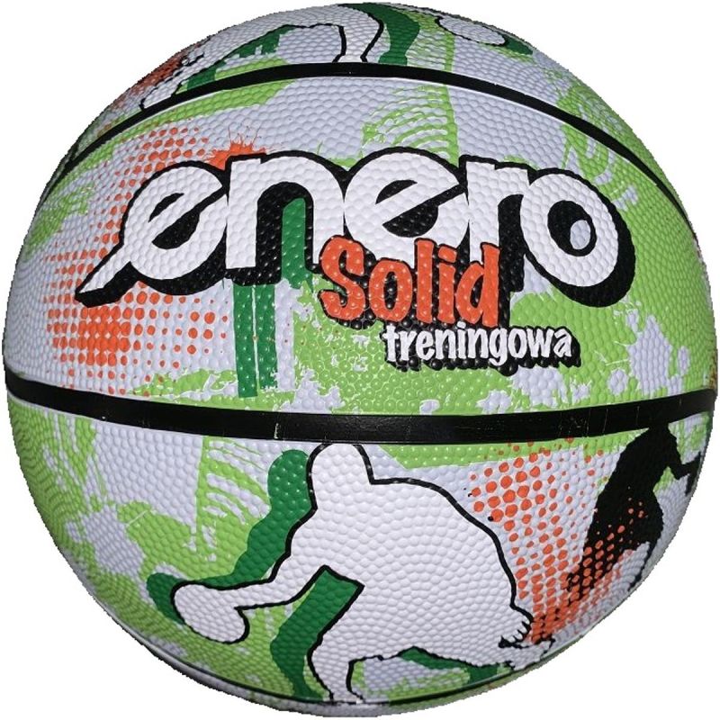 Enero Solid Basketball Size 7 Green And White fehér labda