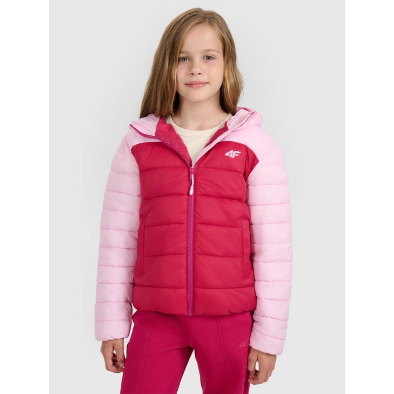 4f Girls' down jacket with synthetic filling 4FJRAW25TDJAF0771-54S Ruházat