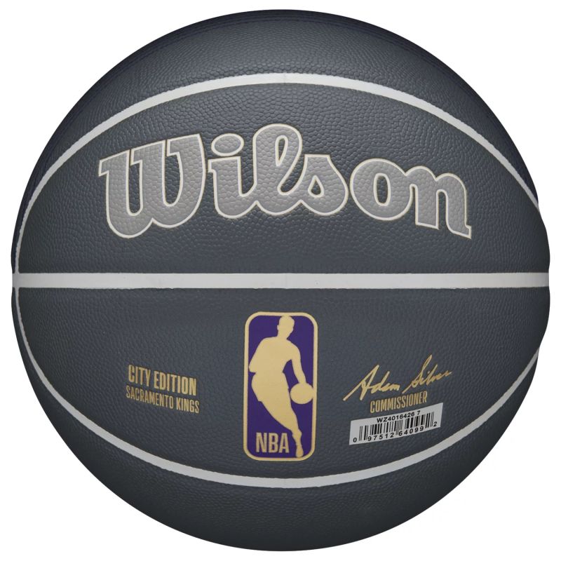 Wilson NBA Team City Collector Sacramento Kings Ball WZ4016426ID Gray 7 General