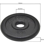 Enero Black Cast Iron Weight 1 Kg Fit ø26.5 1 Pcs fekete weight, strength training equipment, training equipment