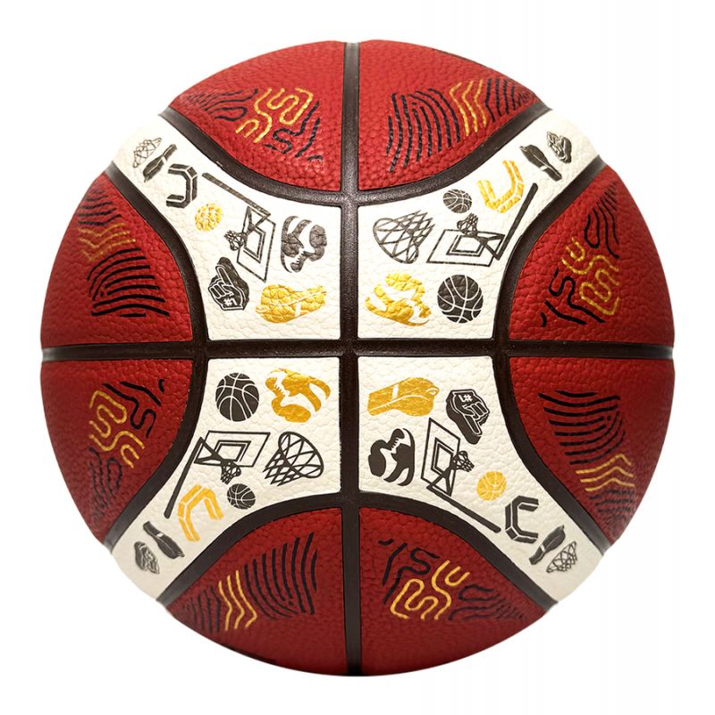 Molten Eurobaset 2025 Replica Basketball narancssárga labda