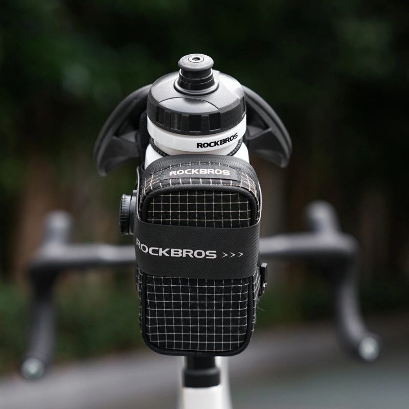 Rockbros P010 multifunctional saddle with bottle holder - black fekete táska 304004-211957