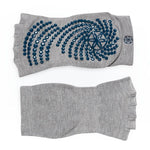 Gaiam Non-Slip Toeless Yoga Socks szürke training equipment 63708