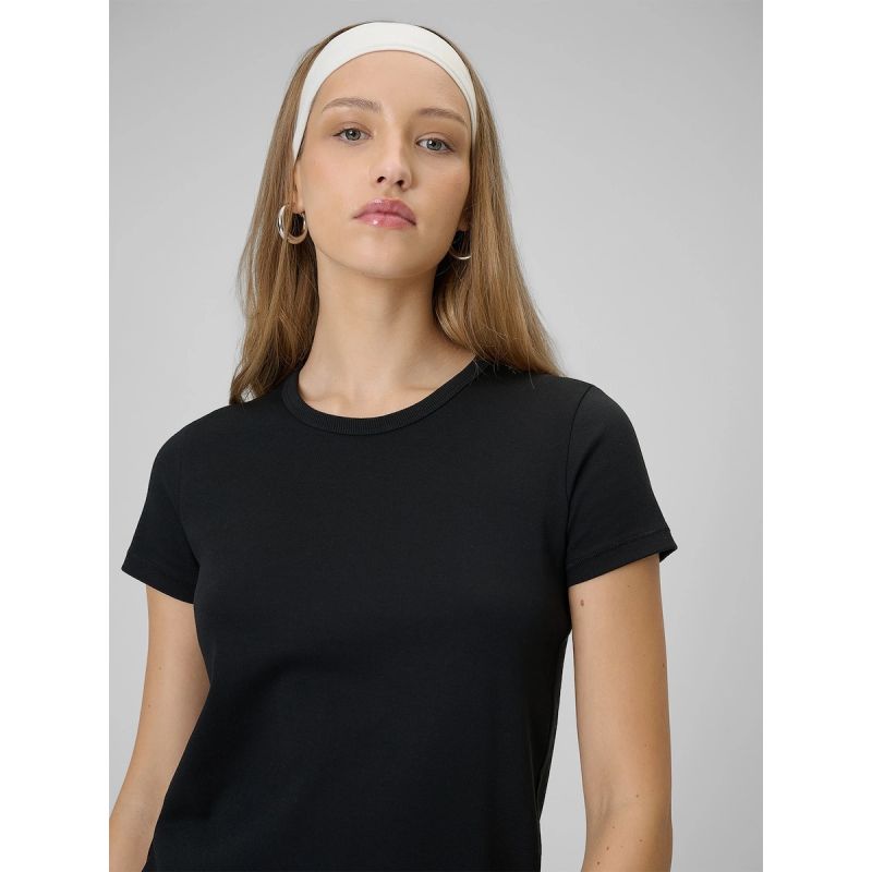 4F Women's slim plain T-shirt póló 4FRAW25TTSHF3623-20S
