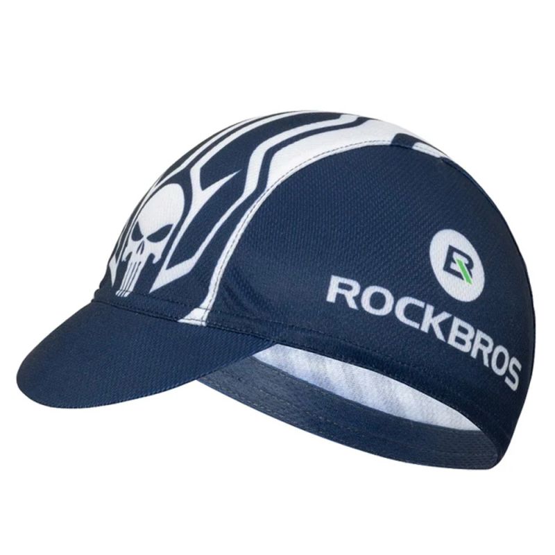 Rockbros cycling cap with peak - blue