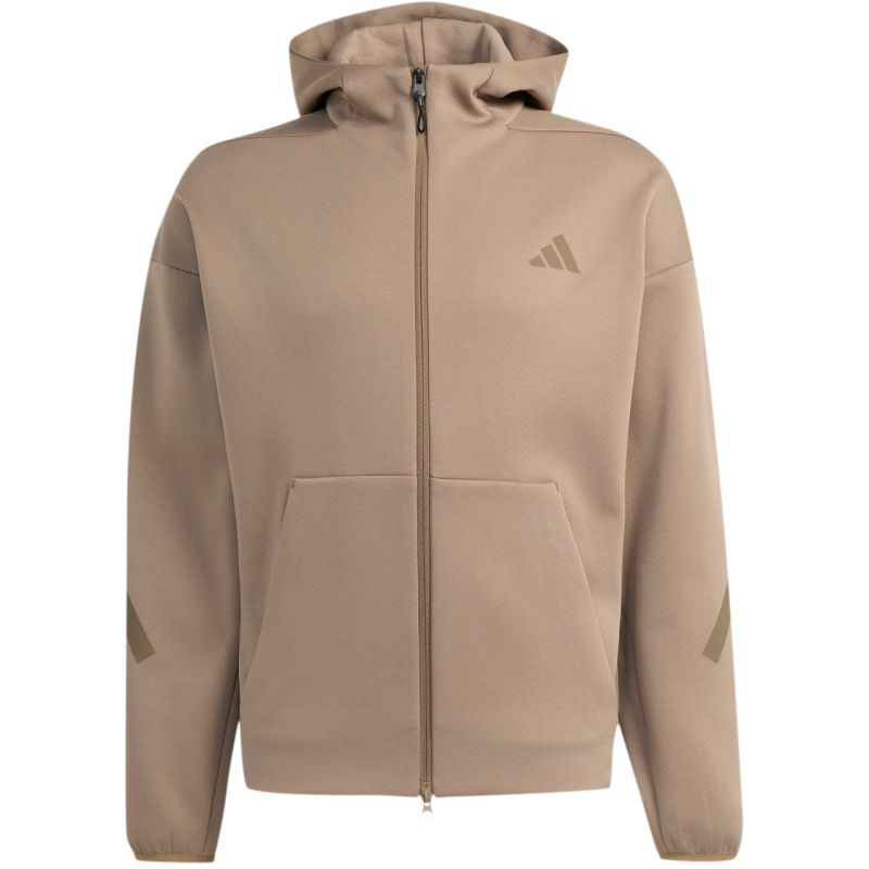 Adidas Men's ZNE Full Zip sweatshirt beige bézs pulóver KF3828