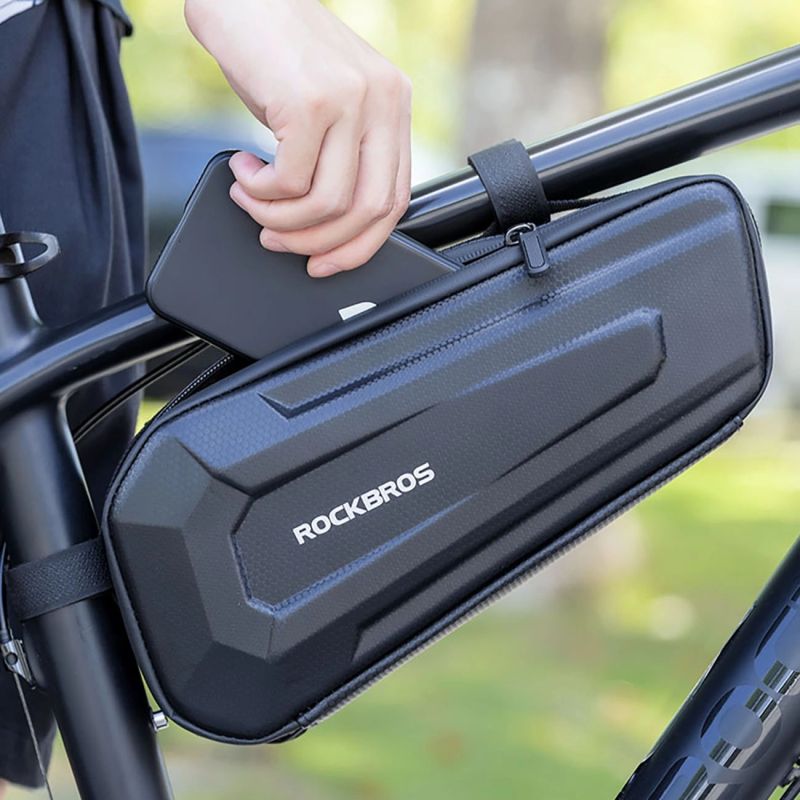 Rockbros B66 waterproof bicycle for frame - black 1.5 l táska