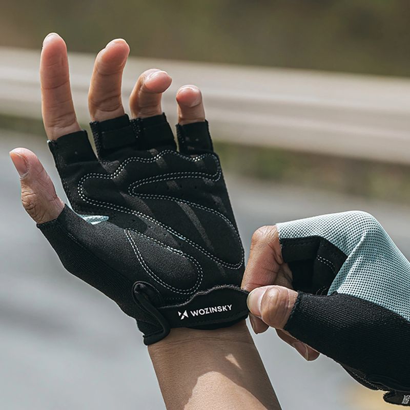 Wozinsky WRR-02L Cycling Gloves Size - Gray szürke kesztyű -198890