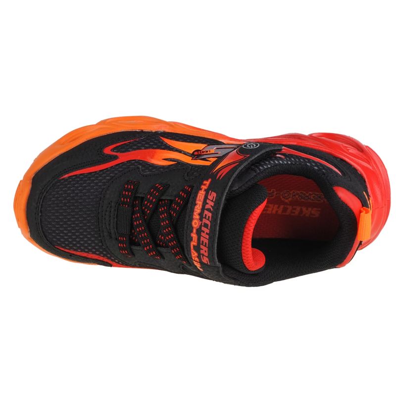 Skechers Thermo Flash - Heat-Flux 400103L-BKRD Black fekete utcai cipő