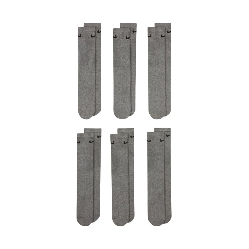 Nike Everyday Cush Crew Socks, 6 Pairs, Grey szürke zokni SX7666064