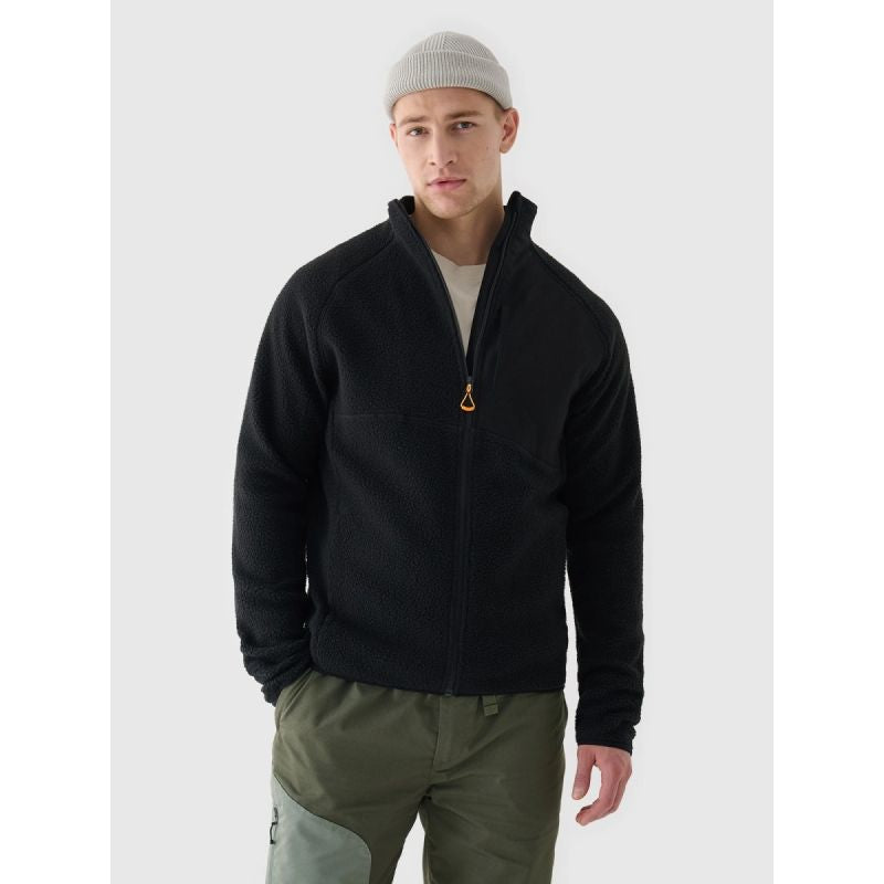 Men's sherpa fleece with stand-up collar 4F 4FRAW24TFLEM360-20S pulóver