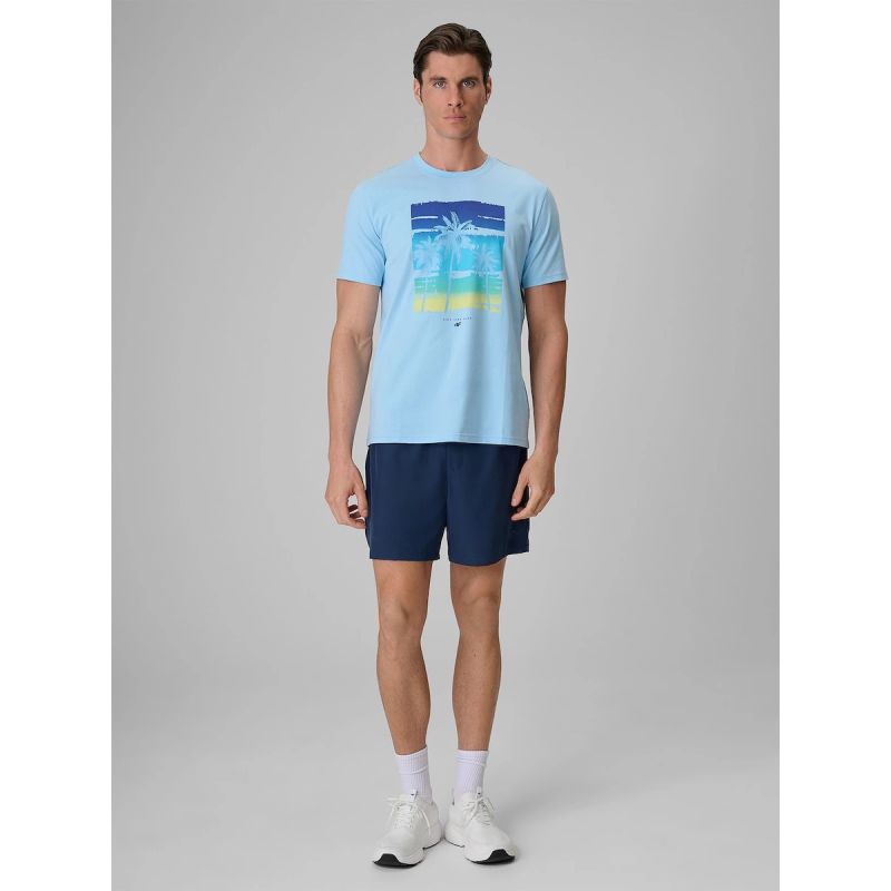 4F Men's regular printed T-shirt póló 4FRSS26TTSHM4291-34S
