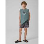 4F Boy's regular sleeveless T-shirt with print póló