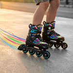 NH10907 4in1 ROLLER SKATES WITH EXTENDED HOCKEY BLADES TINTY GREEN SIZE M (35-38) NILS EXTREME zöld utcai cipő