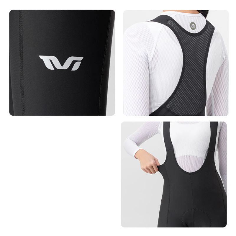 Rockbros TVI Women's Cycling Bib with Pad - Black fekete nadrág 15310004003-211709