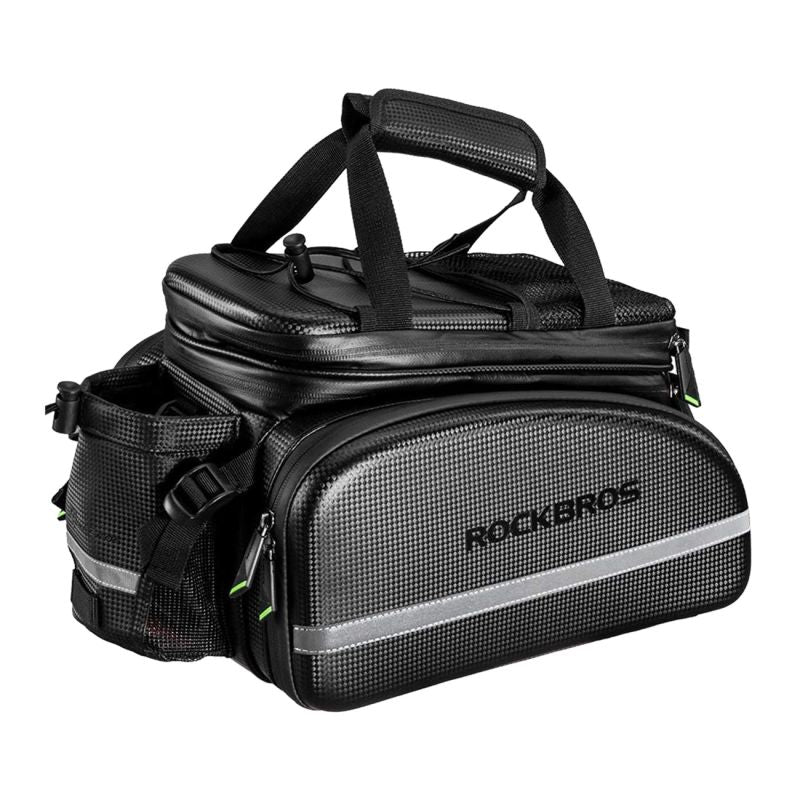 Rockbros A6-6 bicycle for trunk, 35 l, with fold-out pockets - black fekete táska