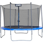 Enero Foldable Garden Tramppoline With Inner Net 12ft 366cm fekete furniture