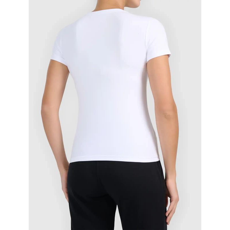 Women's basic V-neck T-shirt 4F 4FWMM00TTSHF3307-10S 2xl póló