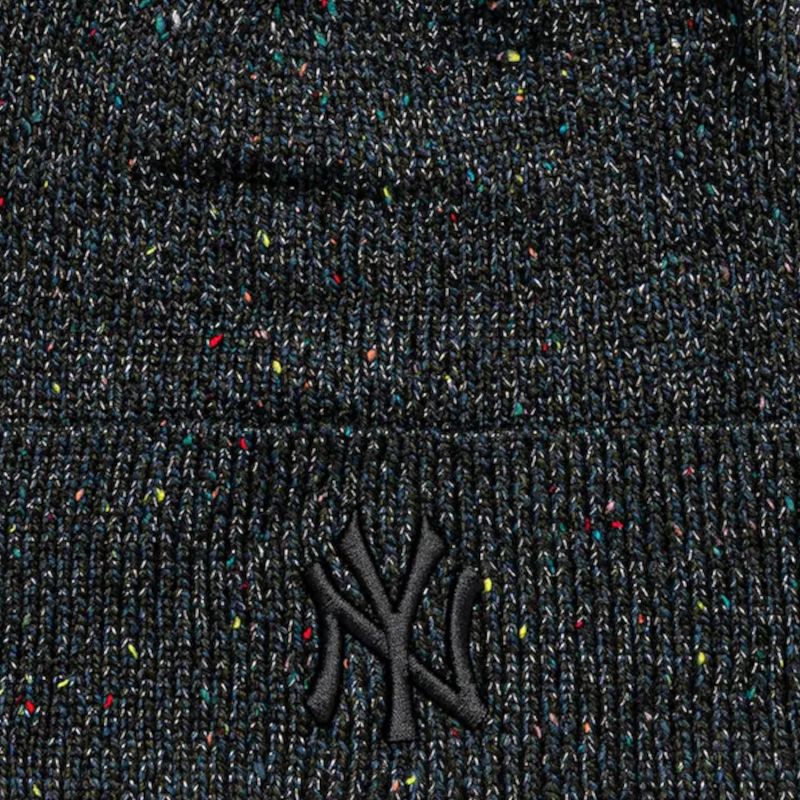 New Era Women’s Glitter Beanie New York Yankees Hat Black fekete kötött sapka 60691294