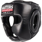 MASTERS FIGHT EQUIPMENT KSS-4B1-BOX leather sparring boxing helmet védőfelszerelés 0229-B01M