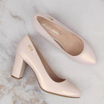 Inny Sergio Leone W beige pearl heel pumps bézs utcai cipő SK193B