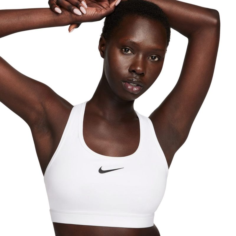Nike Swoosh Medium Support Sports Bra White 100 fehér sportmelltartó 154992XL