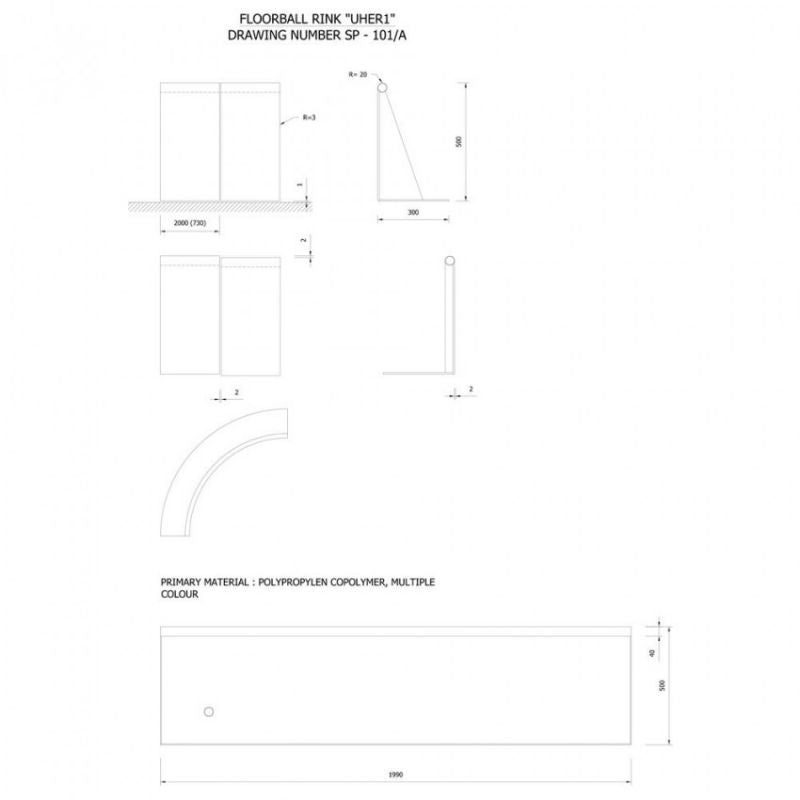 TEMPISH Floorball band 40x20m