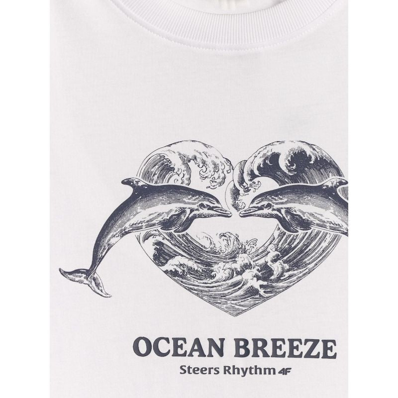 4F Women's regular printed T-shirt póló