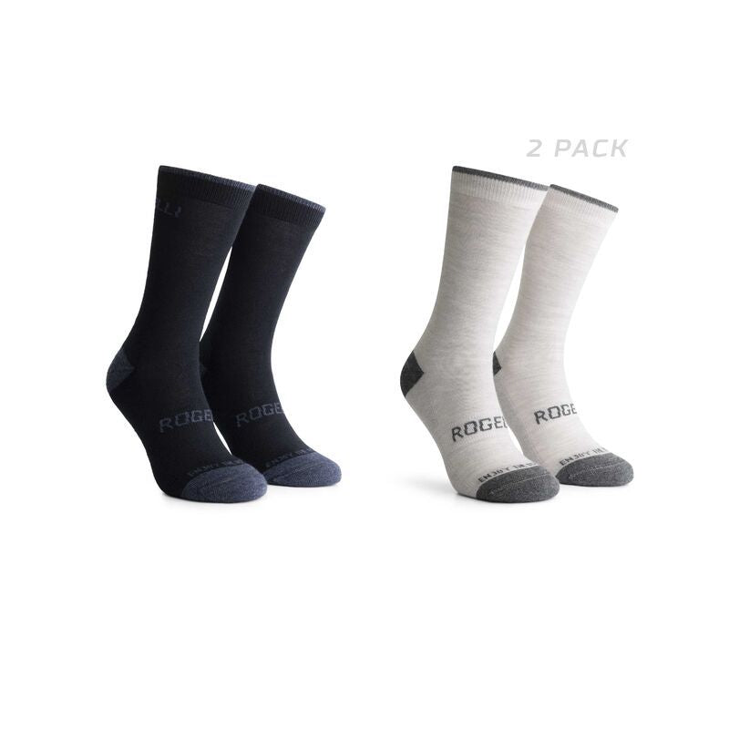 Rogelli WOOL socks 2-pack blue/gray szürke zokni