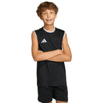 Adidas Entrada 26 Sleeveless Jersey Kids' Black fekete gyerek póló KB3933