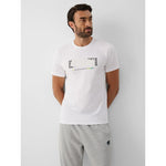 4F Men's slim T-shirt with print férfi póló 4FRAW26TTSHM4666-10S