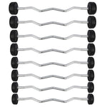 HMS Rubber-coated barbell/curl bar 20 kg GSL-20 fekete súlyzó 17-58-023