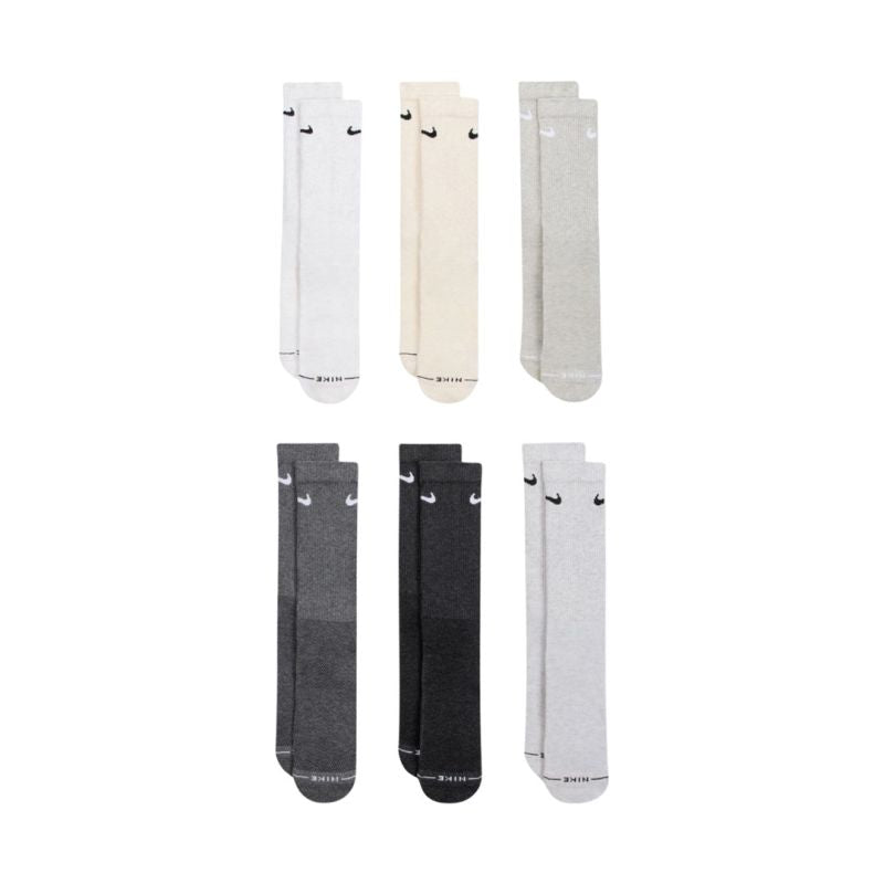 Nike Everyday Elevated Socks 6 Pairs Gray, 904 35-37.5 krém ruházat 15892834-38