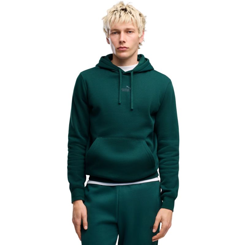 Puma ESS Small No. 1 Logo Hoodie Green 692914 zöld férfi kapucnis pulóver 69291470