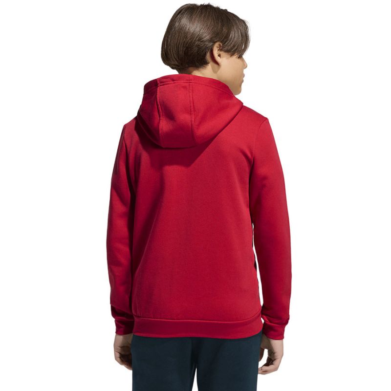 adidas Entrada 26 Full Zip Hoodie for Kids Red KH1781 piros kapucnis pulóver