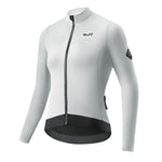 Rockbros TVI women's cycling jersey insulated autumn/winter M - white and gray m \ szary || biały kötött sapka 15310007004-211733