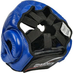 MASTERS FIGHT EQUIPMENT KSS-B-10 leather boxing helmet védőfelszerelés 02203-M