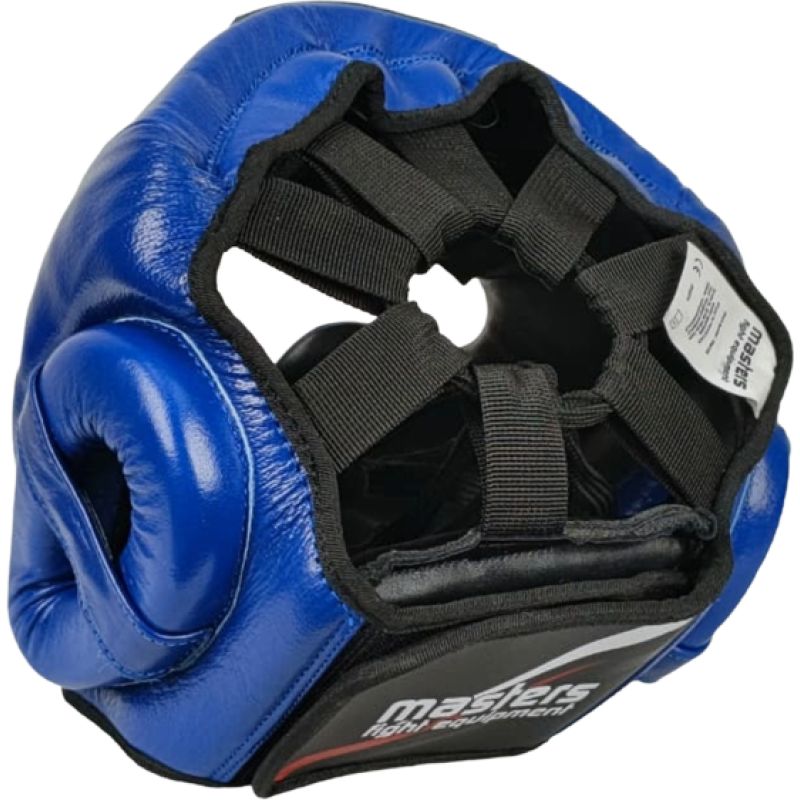 MASTERS FIGHT EQUIPMENT KSS-B-10 leather boxing helmet védőfelszerelés 02203-M